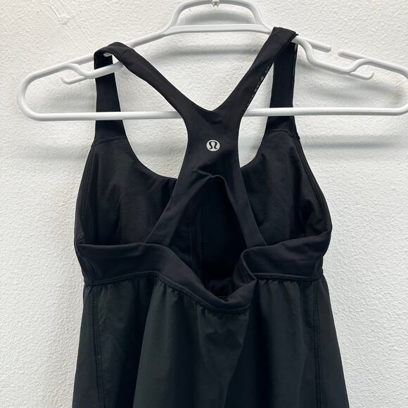 Lululemon Venus Tank Black Gray Size 6 - Picture 5 of 9